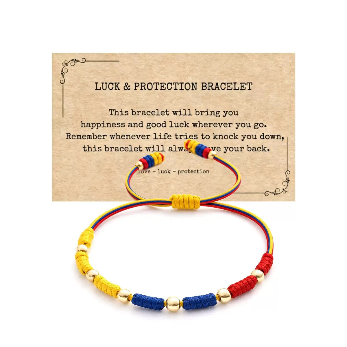 Pulsera Tricolor de Colombia Ajustable