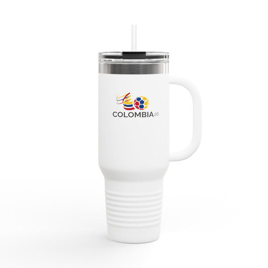 Colombia Soccer Insulated Travel Mug, 40oz – Team Flag Logo Tumbler