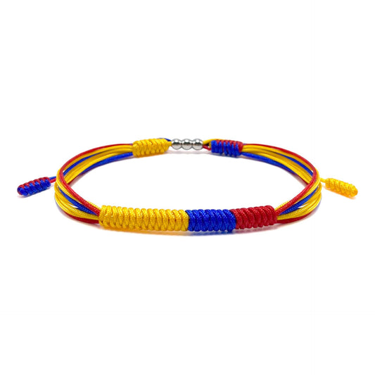 Colombia Flag Bracelet – Adjustable Tricolor Wristband