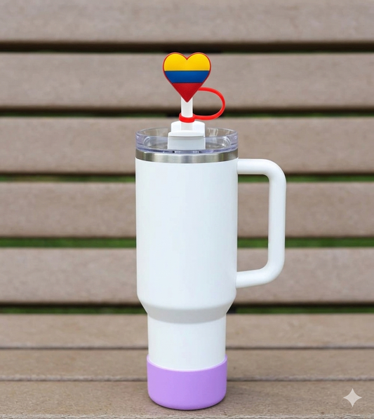 Colombia silicone straw cover