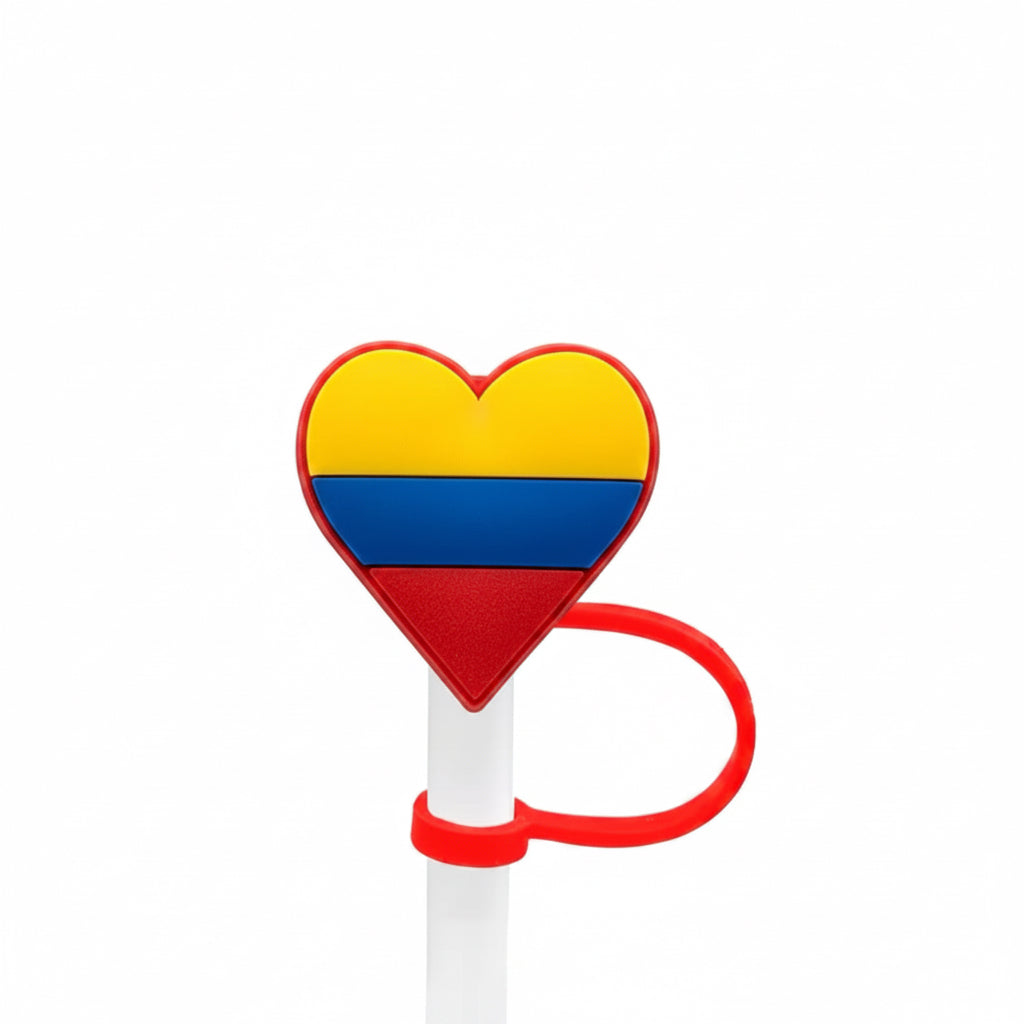 Colombia silicone straw cover