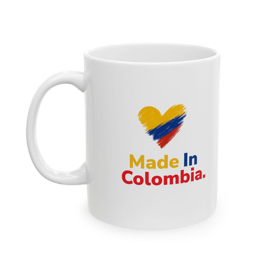 Colombia Ceramic Mug 15oz | Colombian Pride Gift